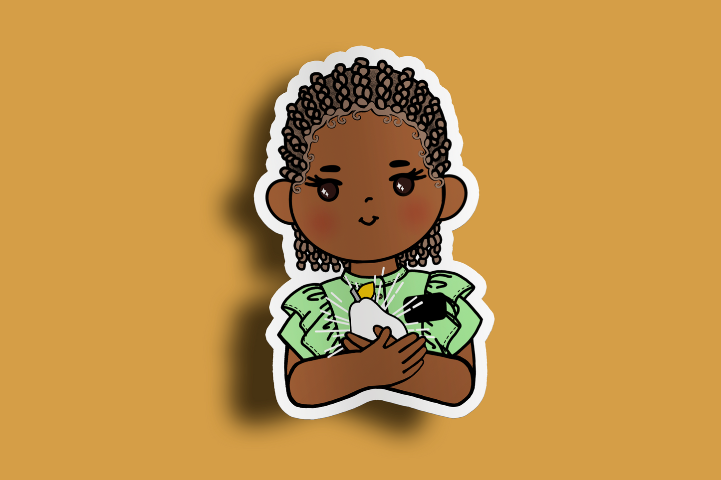 Fruit of Life 1.2 - Afro Sister Missionary Sticker