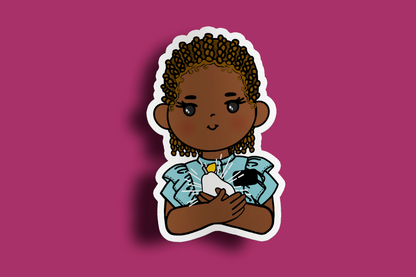 Fruit of Life 1.2 - Afro Sister Missionary Sticker