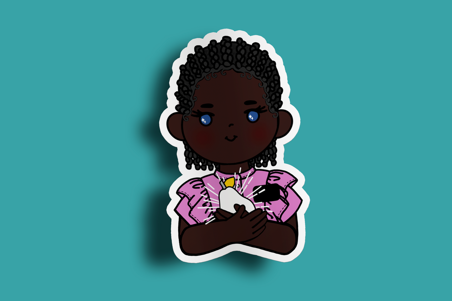 Fruit of Life 1.2 - Afro Sister Missionary Sticker