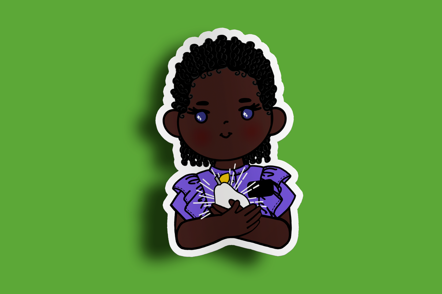 Fruit of Life 1.2 - Afro Sister Missionary Sticker