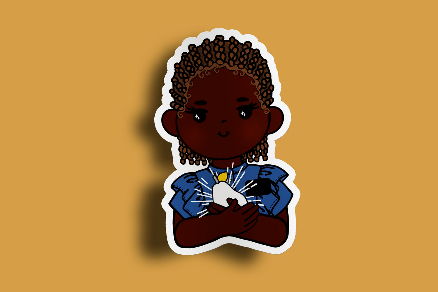 Fruit of Life 1.2 - Afro Sister Missionary Sticker