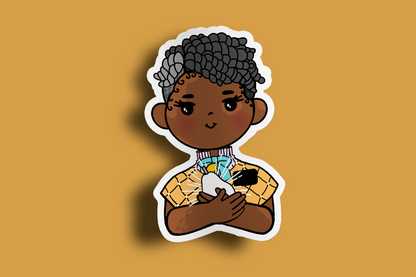 Fruit of Life 2.3 - Afro Sister Missionary Sticker