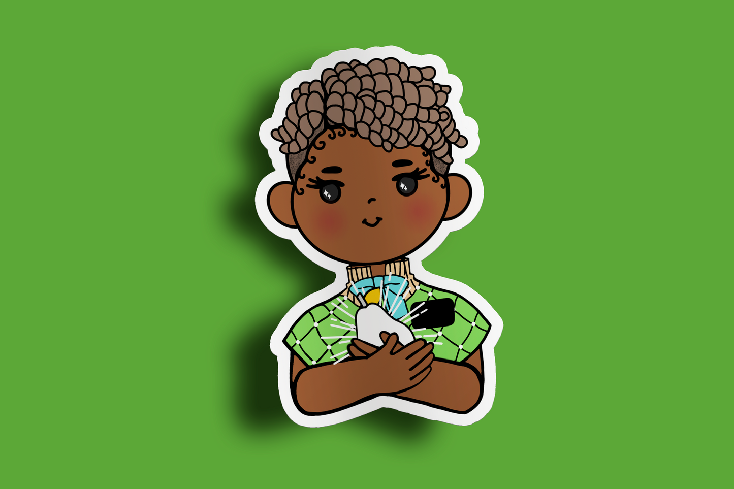 Fruit of Life 2.3 - Afro Sister Missionary Sticker