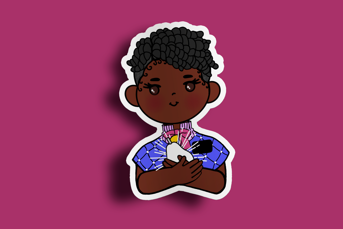 Fruit of Life 2.3 - Afro Sister Missionary Sticker