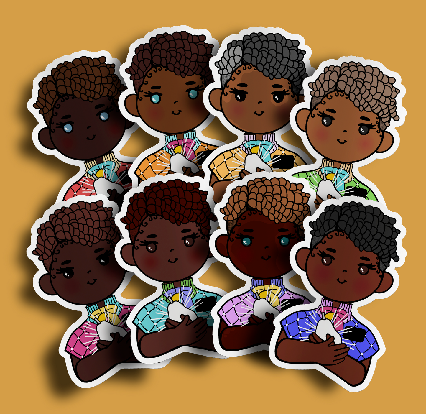 Fruit of Life 2.3 - Afro Sister Missionary Sticker