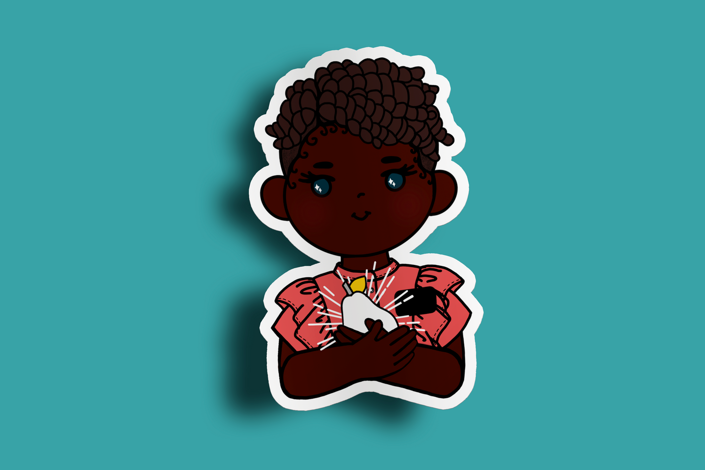 Fruit of Life 1.3 - Afro Sister Missionary Sticker