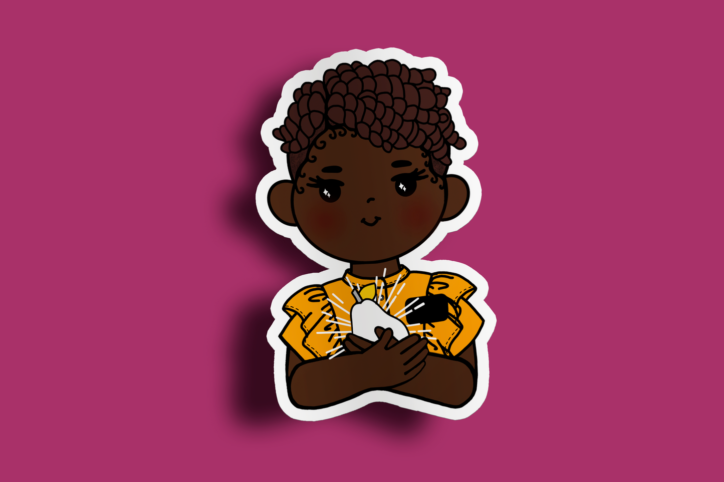 Fruit of Life 1.3 - Afro Sister Missionary Sticker