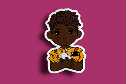 Fruit of Life 1.3 - Afro Sister Missionary Sticker