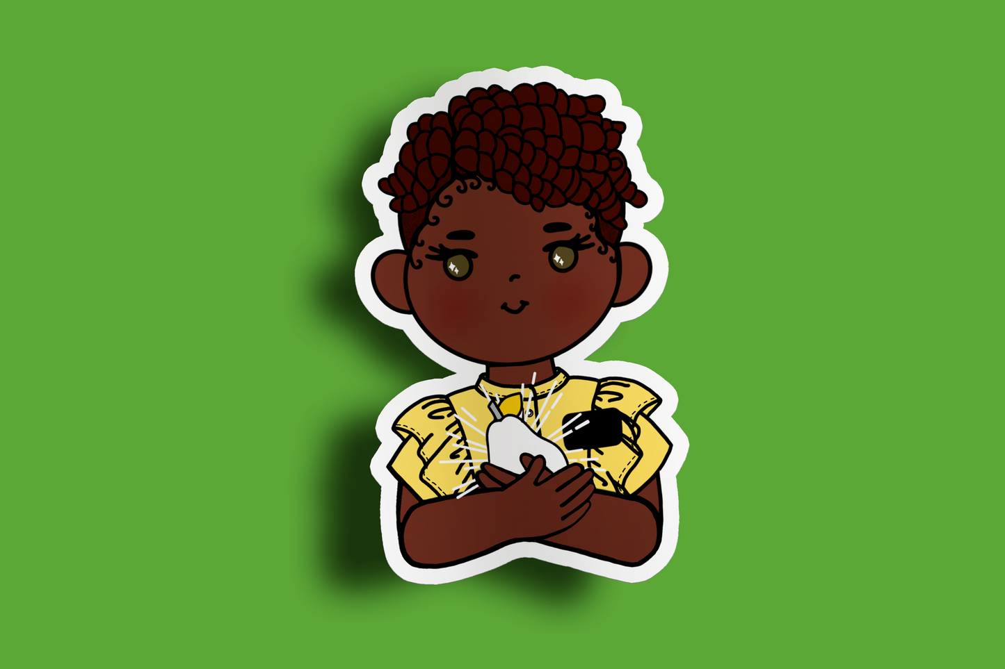 Fruit of Life 1.3 - Afro Sister Missionary Sticker