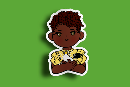 Fruit of Life 1.3 - Afro Sister Missionary Sticker