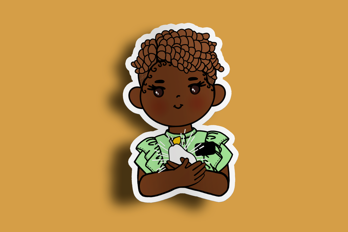 Fruit of Life 1.3 - Afro Sister Missionary Sticker