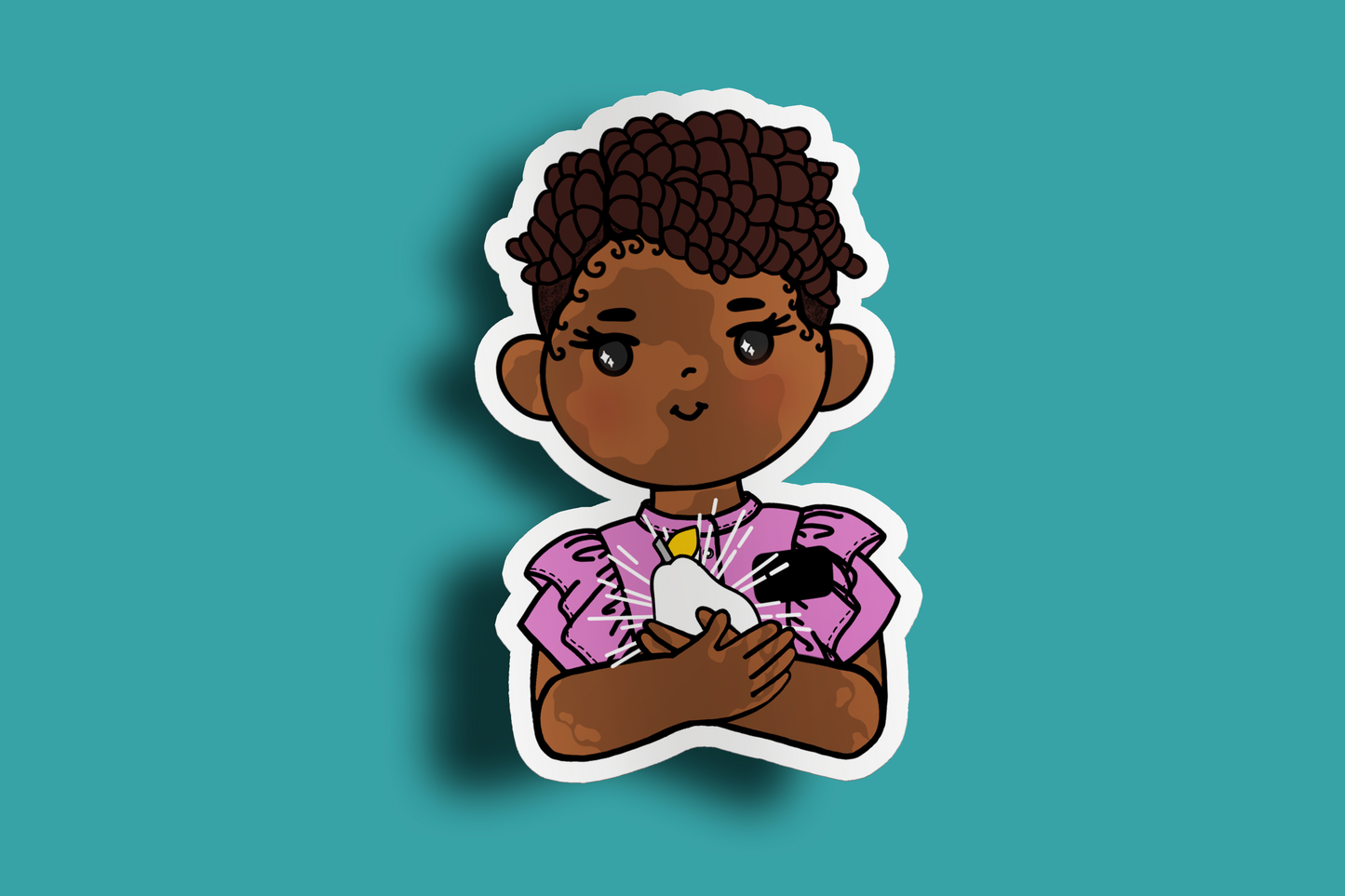 Fruit of Life 1.3 - Afro Sister Missionary Sticker