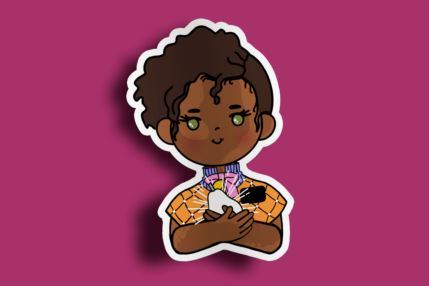 Fruit of Life 2.4 - Afro Sister Missionary Sticker