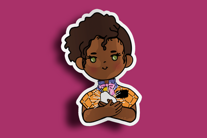 Fruit of Life 2.4 - Afro Sister Missionary Sticker