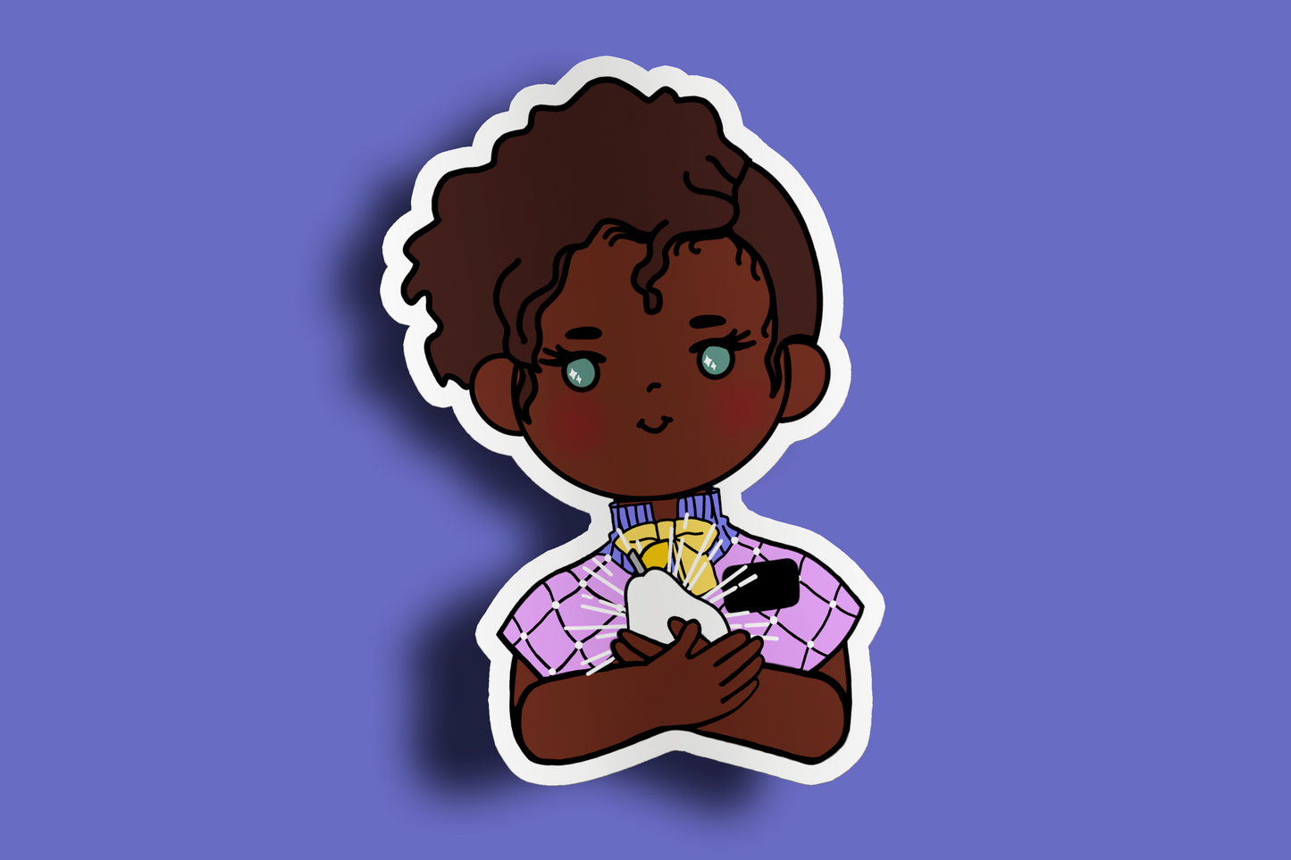 Fruit of Life 2.4 - Afro Sister Missionary Sticker