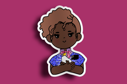 Fruit of Life 2.4 - Afro Sister Missionary Sticker