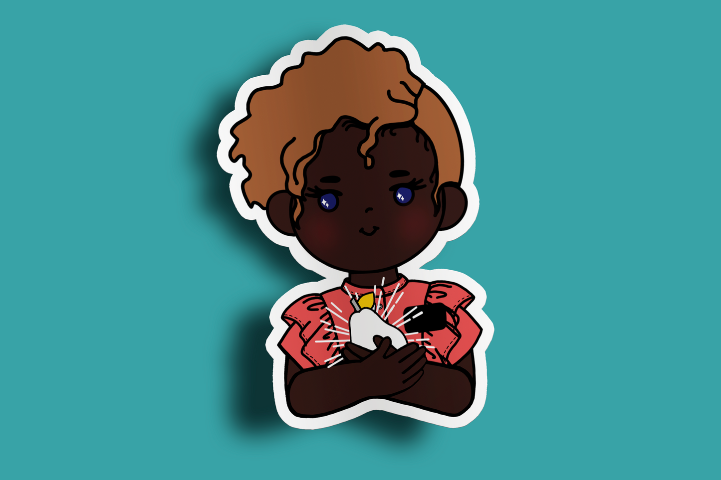 Fruit of Life 1.4 - Afro Sister Missionary Sticker