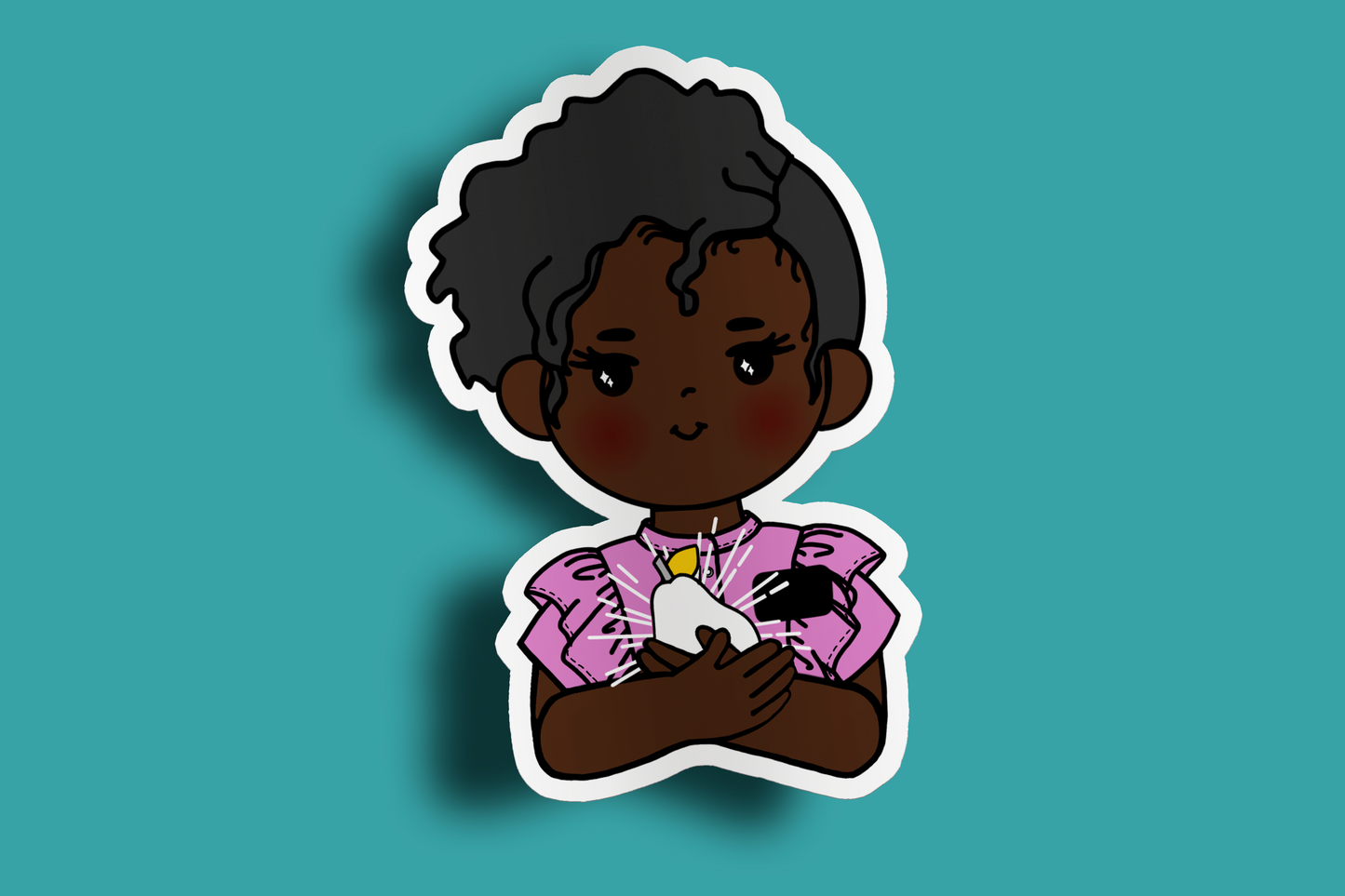 Fruit of Life 1.4 - Afro Sister Missionary Sticker