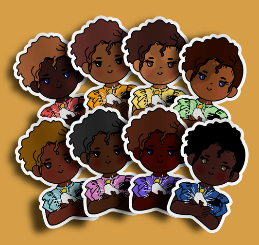 Fruit of Life 1.4 - Afro Sister Missionary Sticker