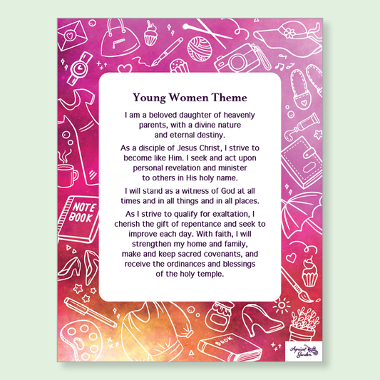 Young Women Theme printable