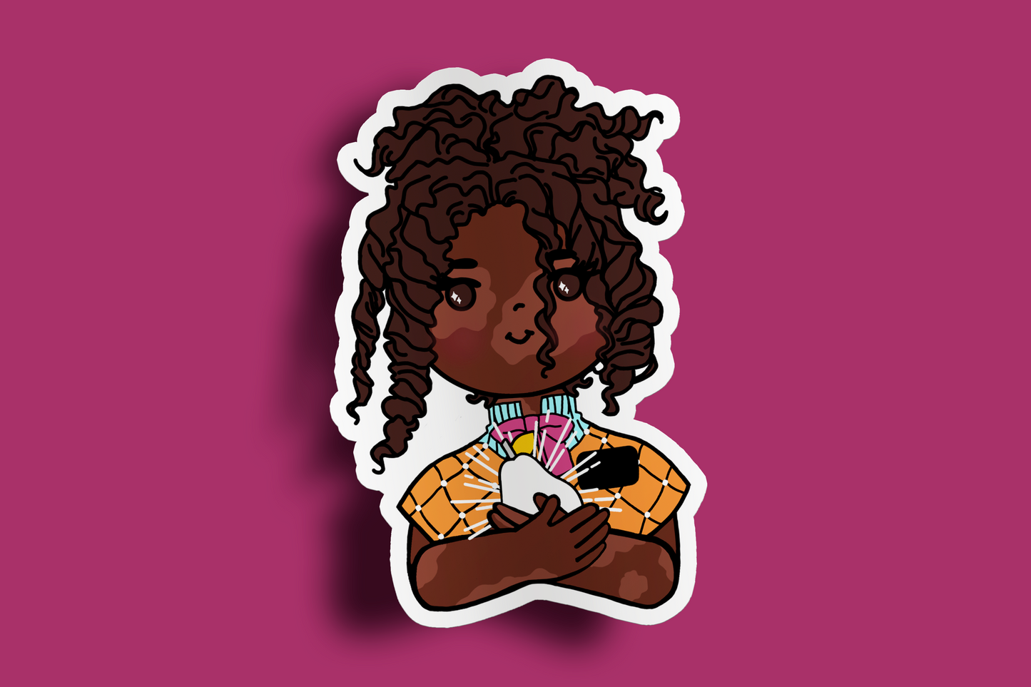 Fruit of Life 2.5 - Afro Sister Missionary Sticker