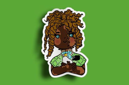 Fruit of Life 2.5 - Afro Sister Missionary Sticker