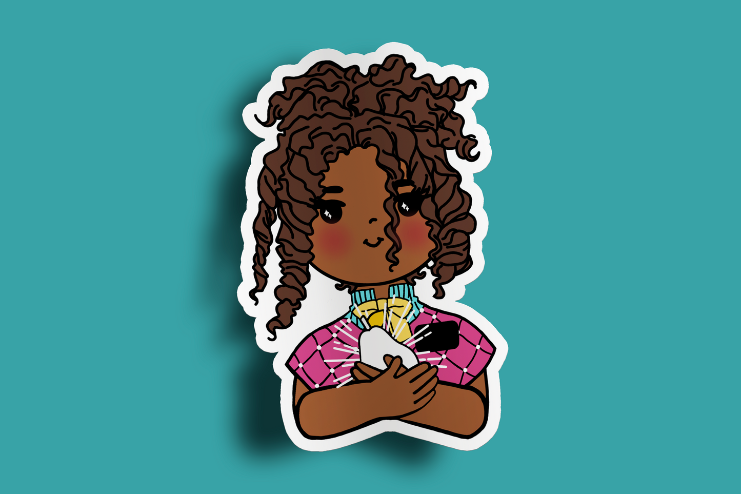 Fruit of Life 2.5 - Afro Sister Missionary Sticker