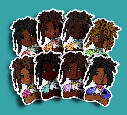 Fruit of Life 2.5 - Afro Sister Missionary Sticker