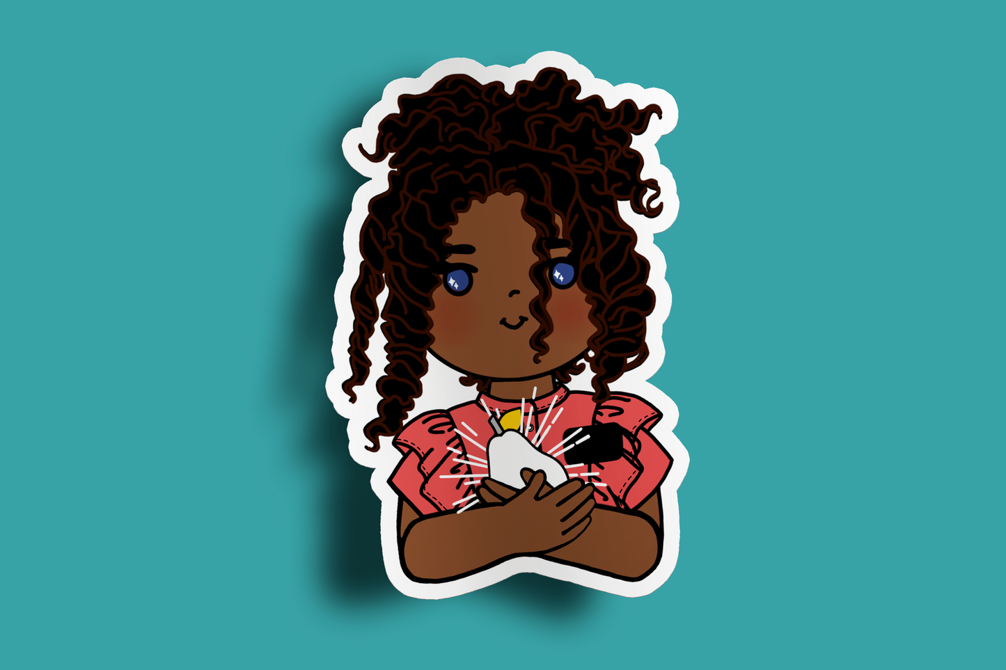 Fruit of Life 1.5 - Afro Sister Missionary Sticker