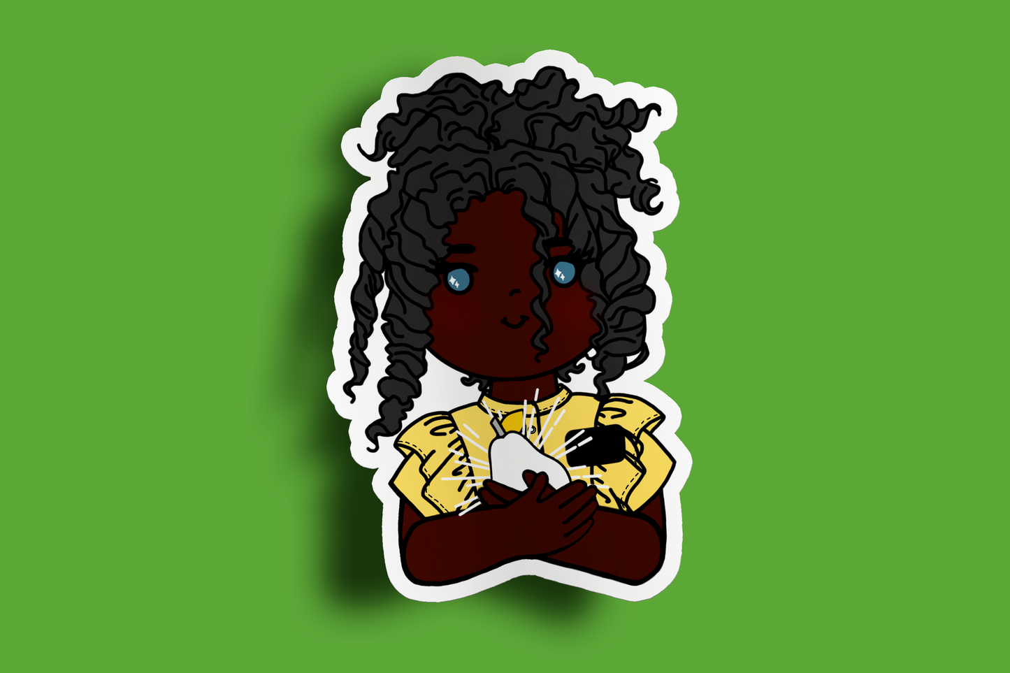 Fruit of Life 1.5 - Afro Sister Missionary Sticker