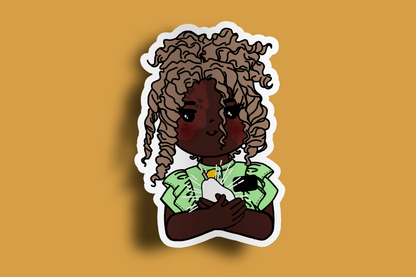 Fruit of Life 1.5 - Afro Sister Missionary Sticker